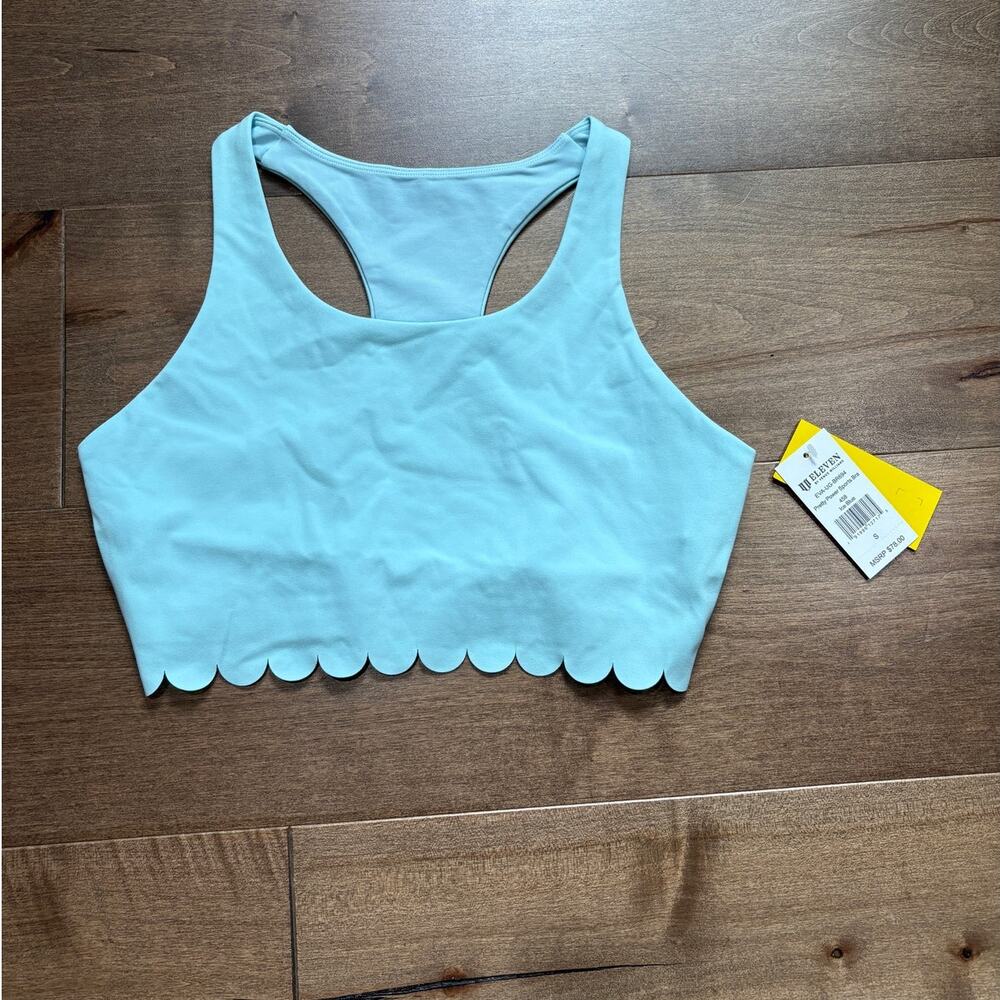 Eleven by Venus Williams Pretty Power Sports Bra Ice Blue size Small NWT